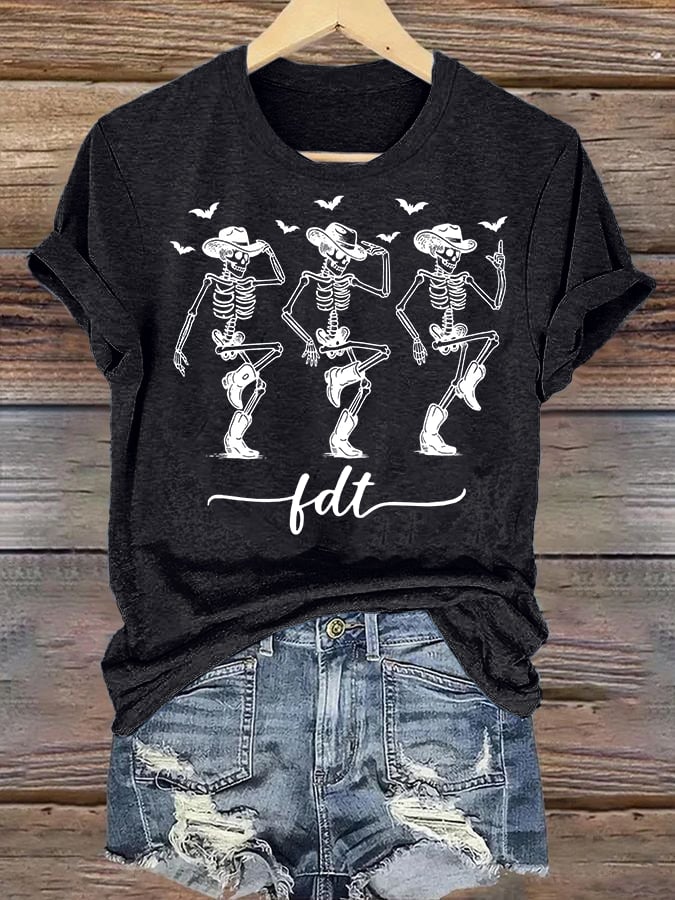 Women's Cowboy Skull T-Shirt