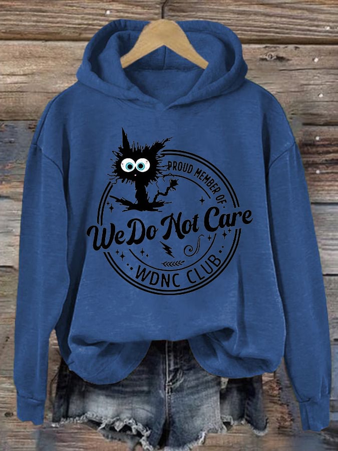 Retro Funny Proud Member Of WDNC Club Menopause Perimenopause Print Hoodie