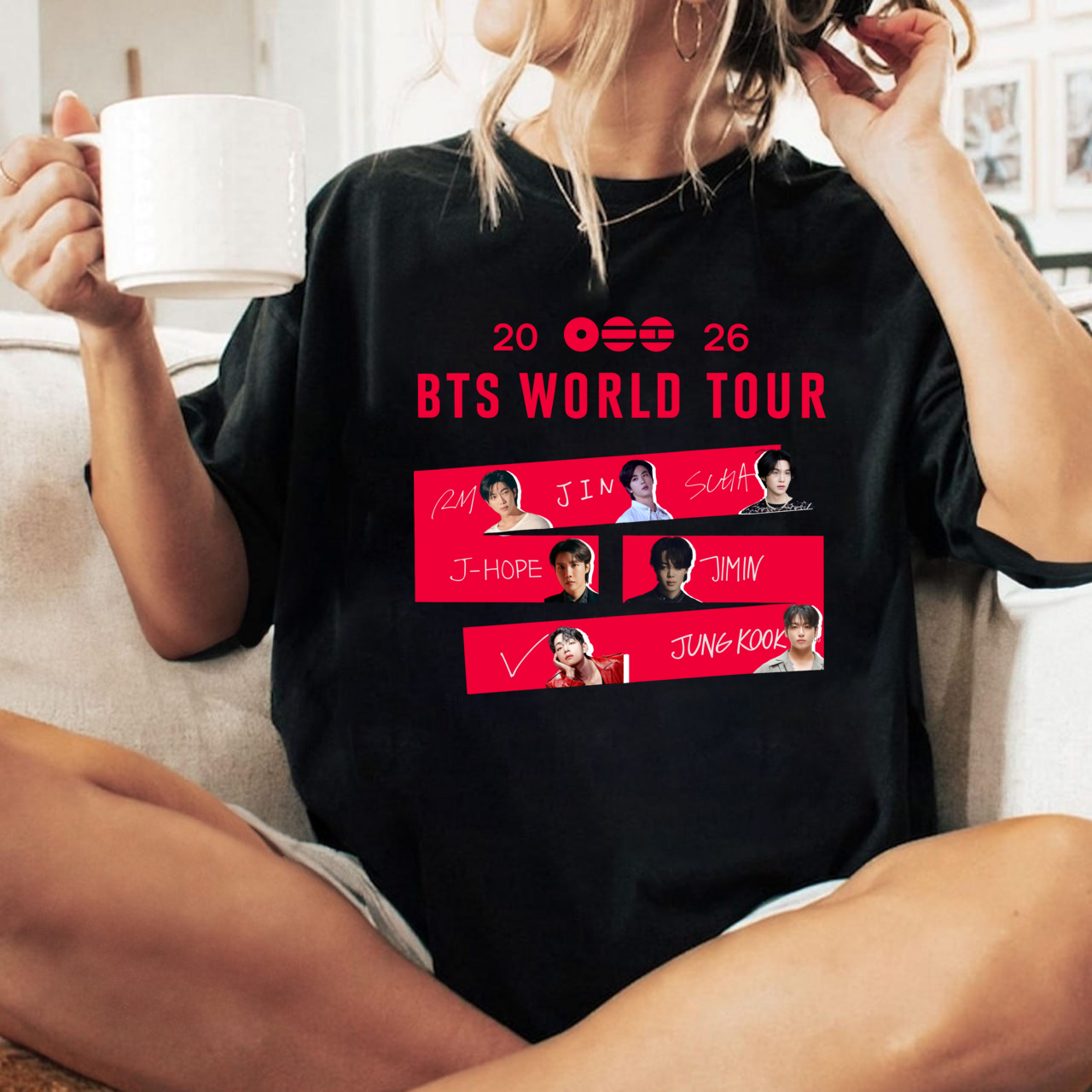BTS We Are Back 2026 Tour Date T-Shirt