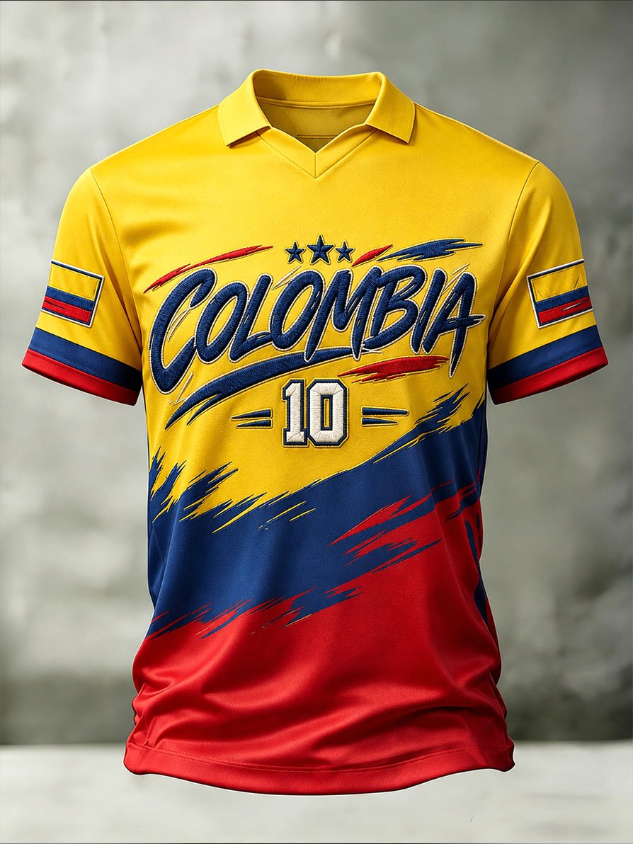 Men's Colombia Football Fan T-Shirt
