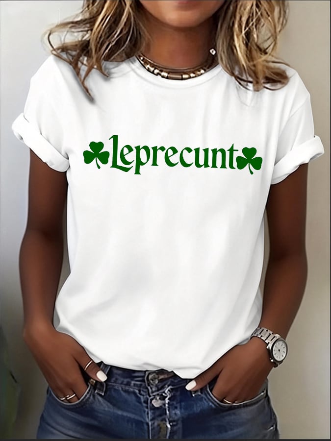 Women's Leprecunt St. Patrick's Day T-shirt