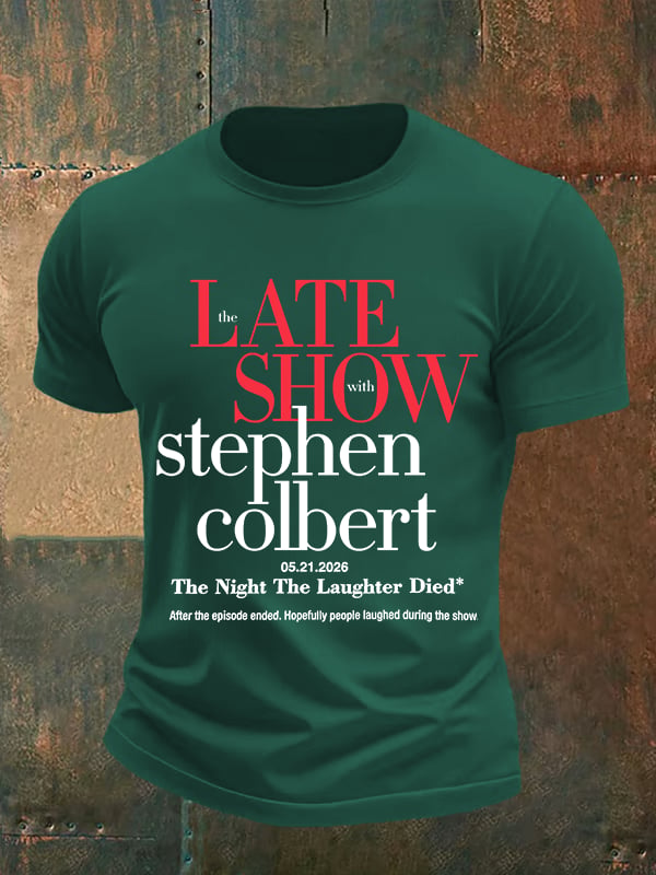 Men's Retro Last Show Print T-Shirt