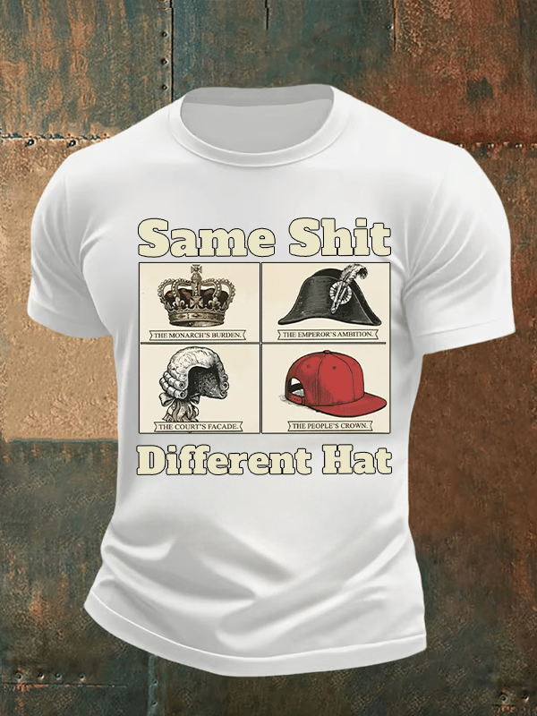 Men's Same Shit Different Hat FDT Print  T-Shirt