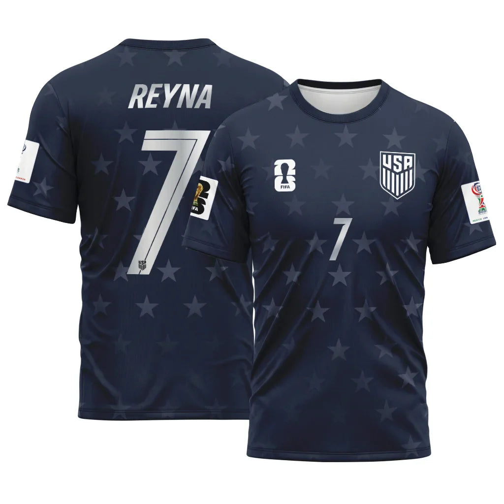 Reyna 7 AOP T-Shirt 2026 World Cup USA Away