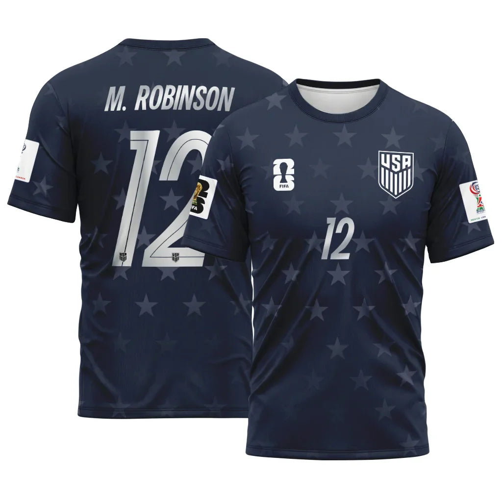 M. Robinson 12 AOP T-Shirt 2026 World Cup USA Away