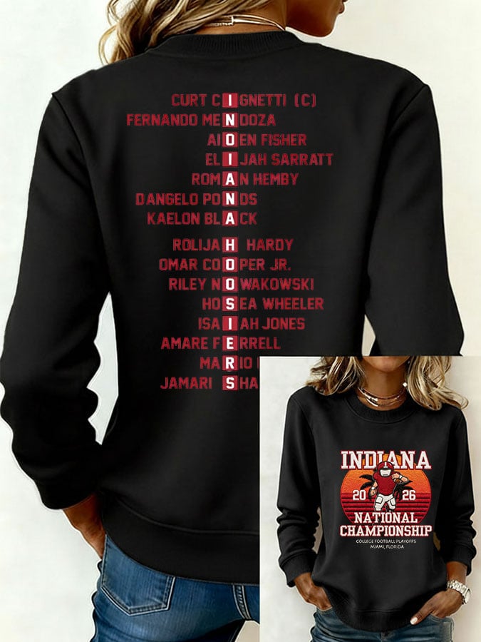 Women's Football  Printed Long-Sleeve Sweatshirt