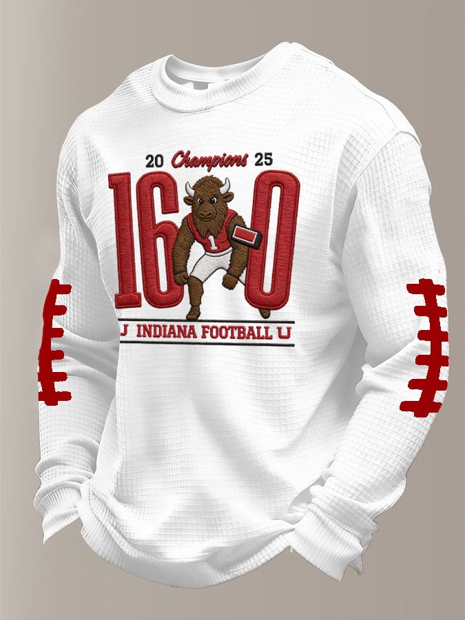 Men's Football Print Waffle T-Shirt