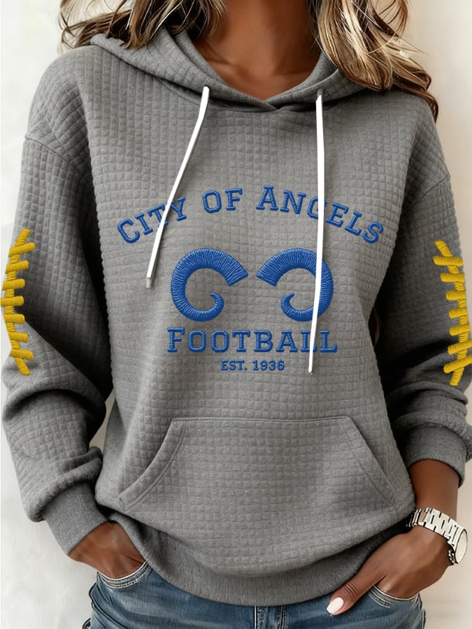 Women's Football Print Casual Sweatshirt