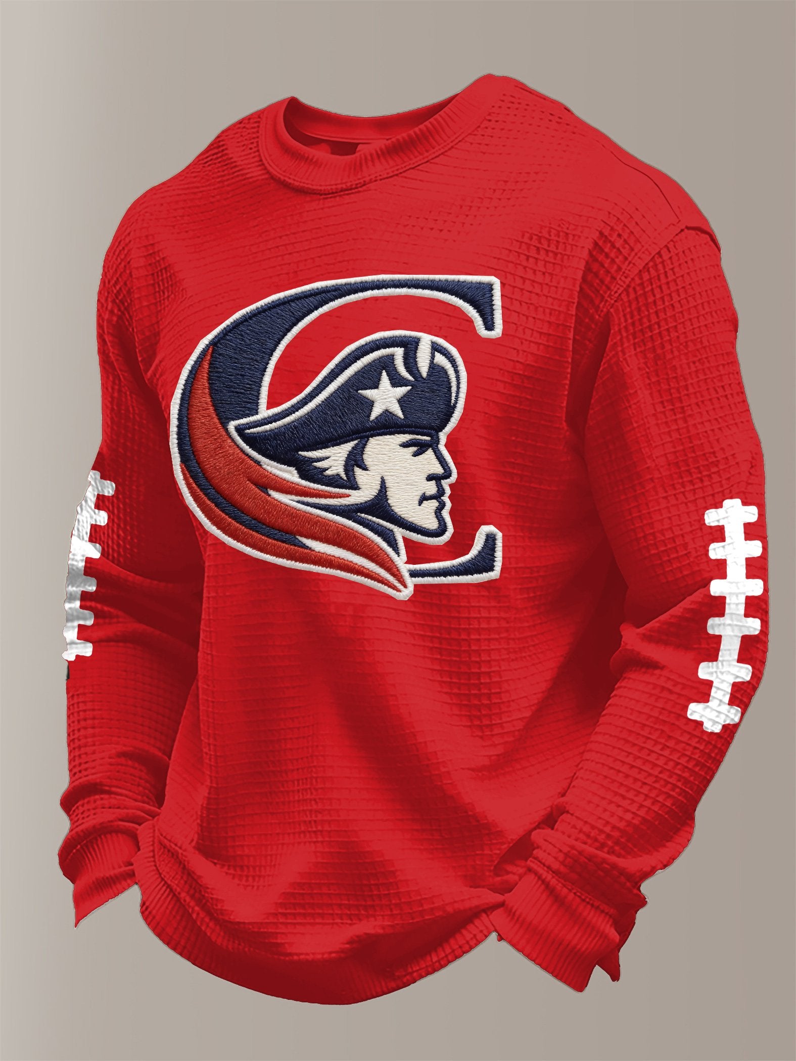 Men's Football Print Waffle T-Shirt