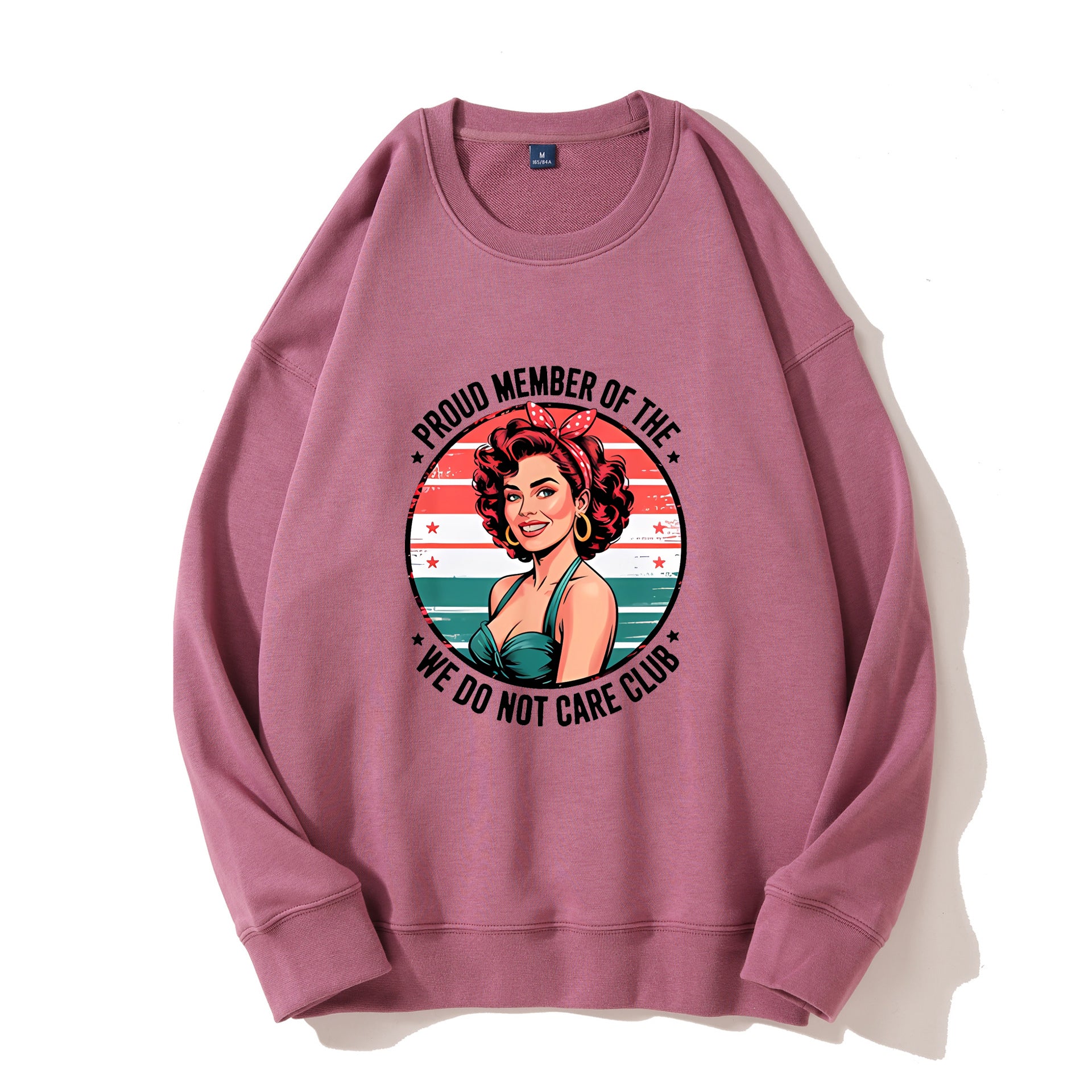 Women's Retro Fun We Don't Care About Menopause/Perimenopause Printed Sweatshirt