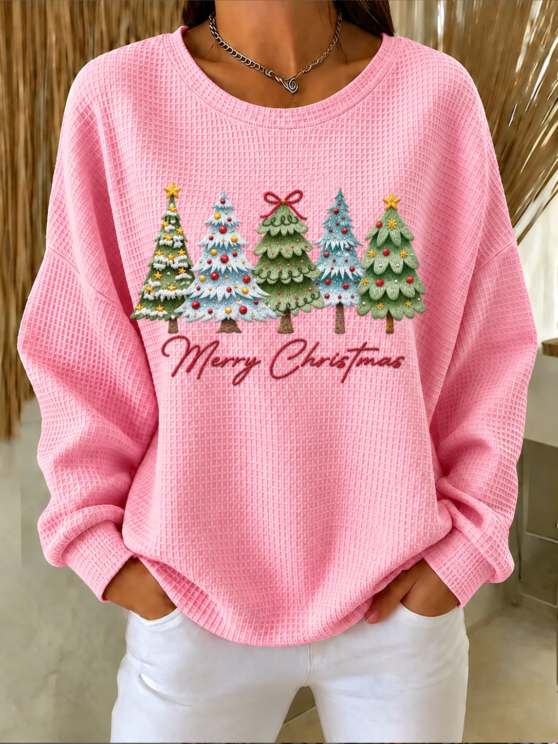 Women's Christmas Print Sweatshirt
