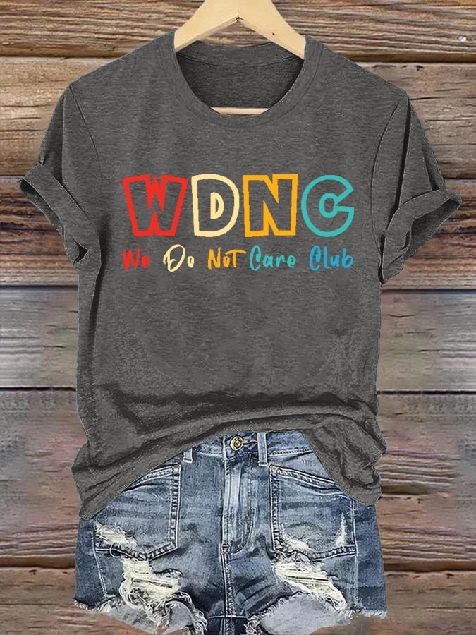 Women's  Retro Funny Proud Member Of Club Menopause Perimenopause Print T-Shirt