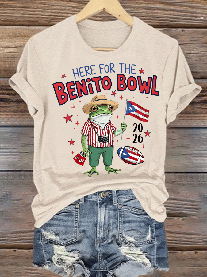 Women's  Benito Bowl Puerto Rico Football T-Shirt