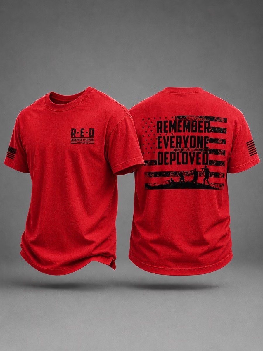 Men’s Retro Red Friday Printed T-Shirt
