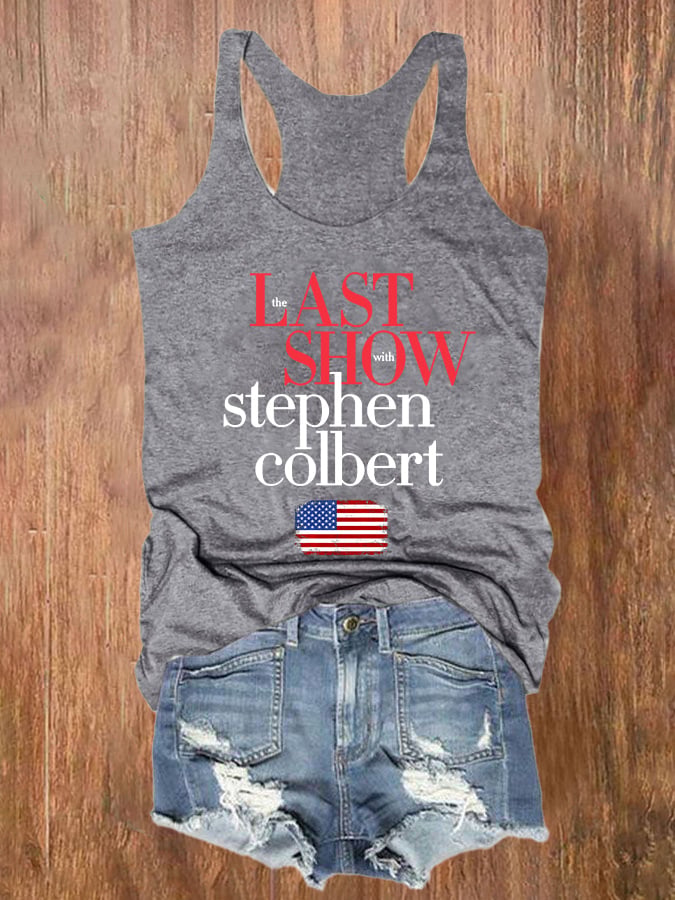 Retro Last Show Print Tank Top