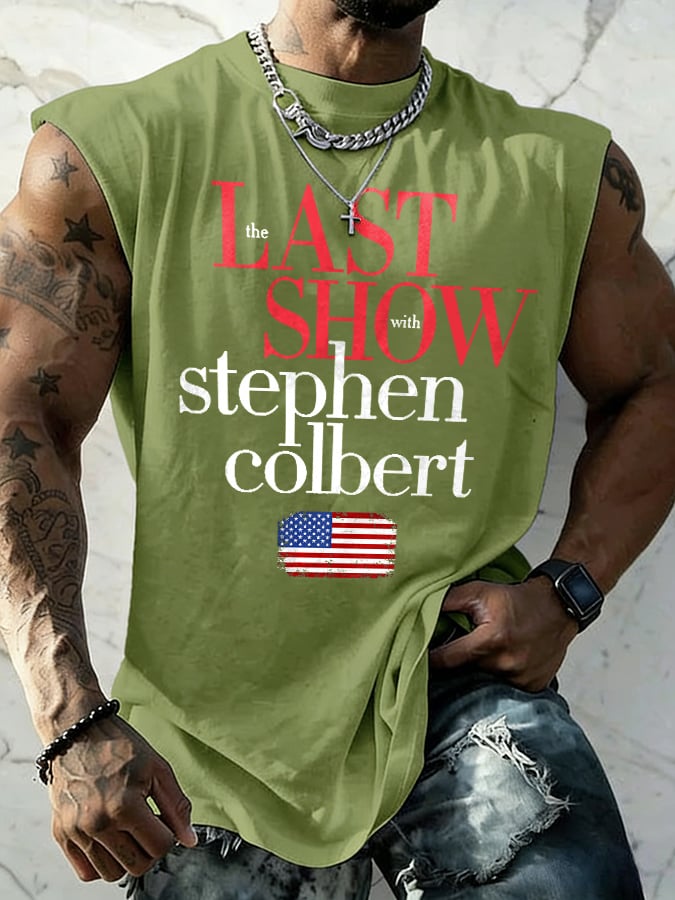 Retro Men's Last Show Print Tops Tank