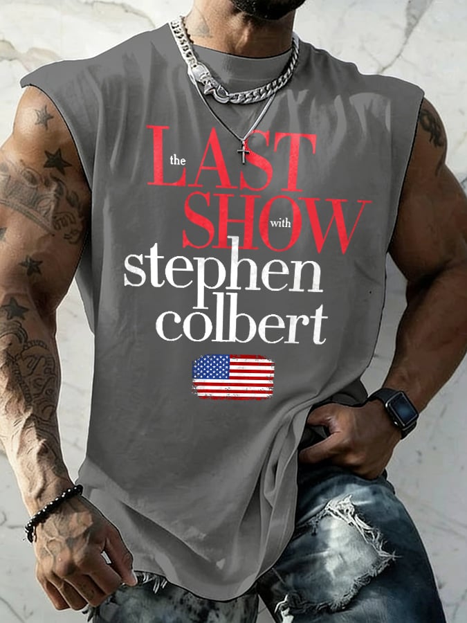 Retro Men's Last Show Print Tops Tank