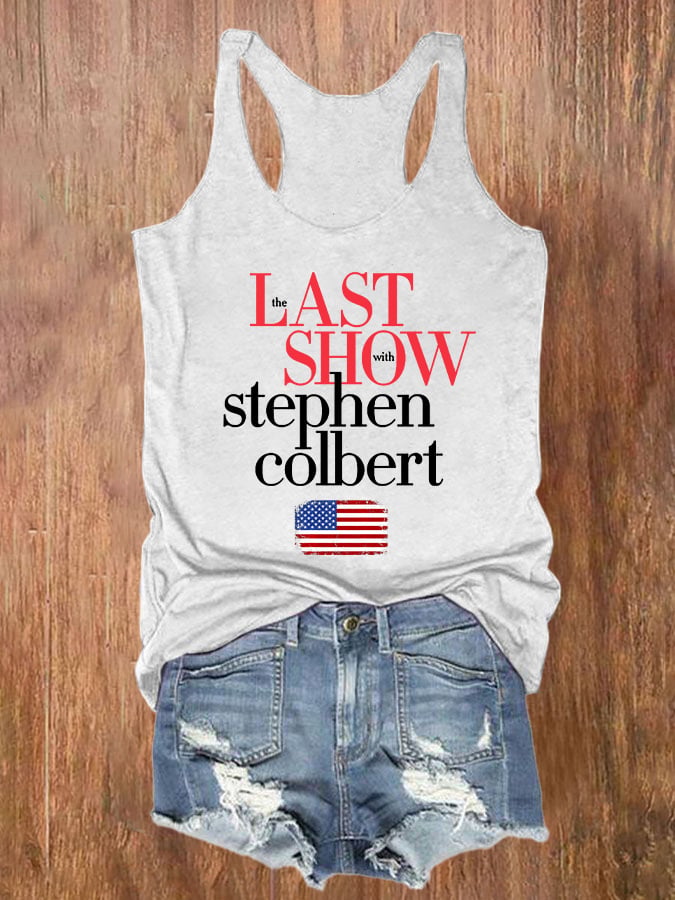 Retro Last Show Print Tank Top