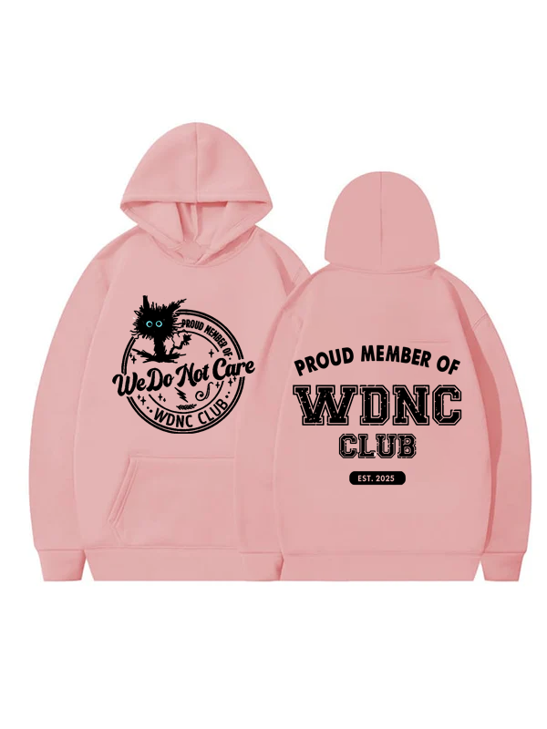 Women's Retro Fun We Don't Care About Menopause Perimenopause Printed Hooded Sweatshirt