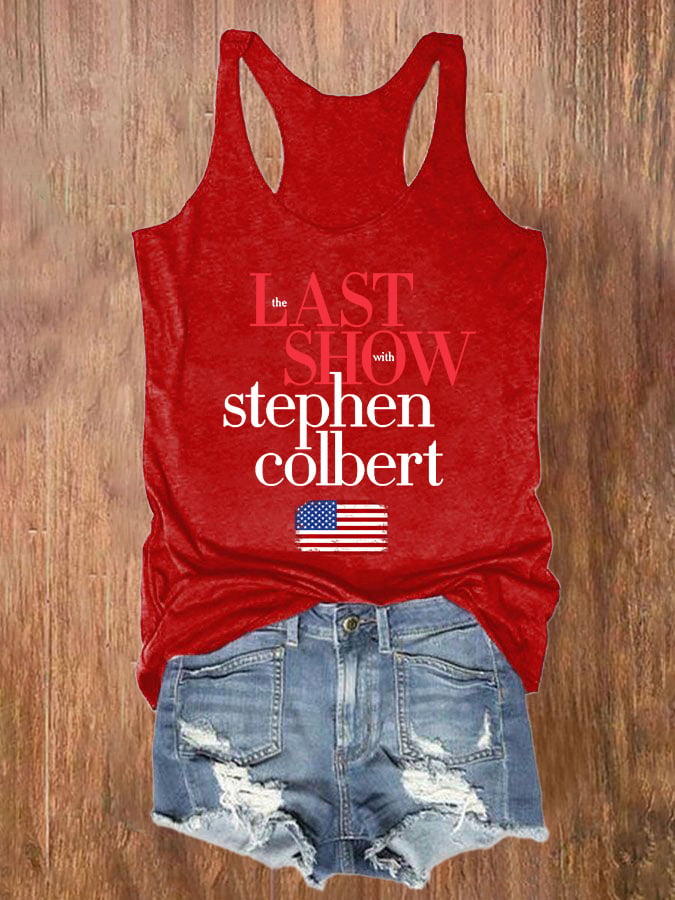 Retro Last Show Print Tank Top