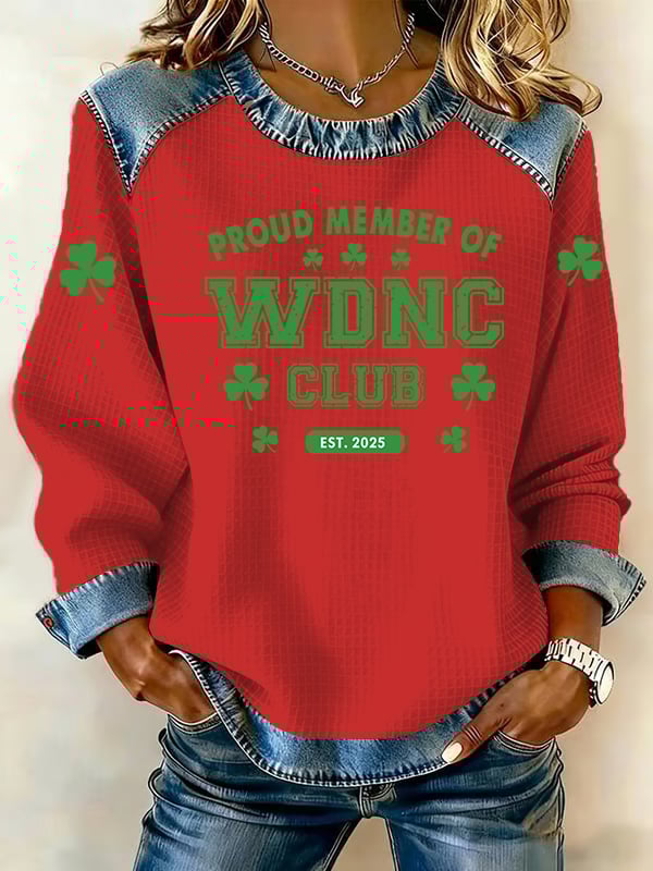 Women's  Retro Funny Proud Member Of Club We Do Not Care Menopause Perimenopause Print sweatshirt