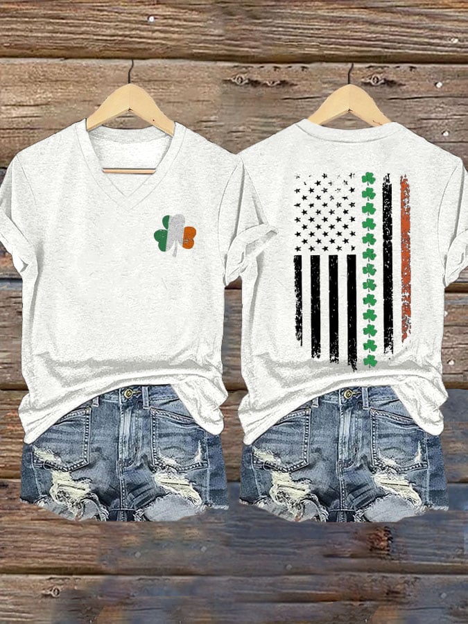 Women's St. Patrick's Day Print T-shirt