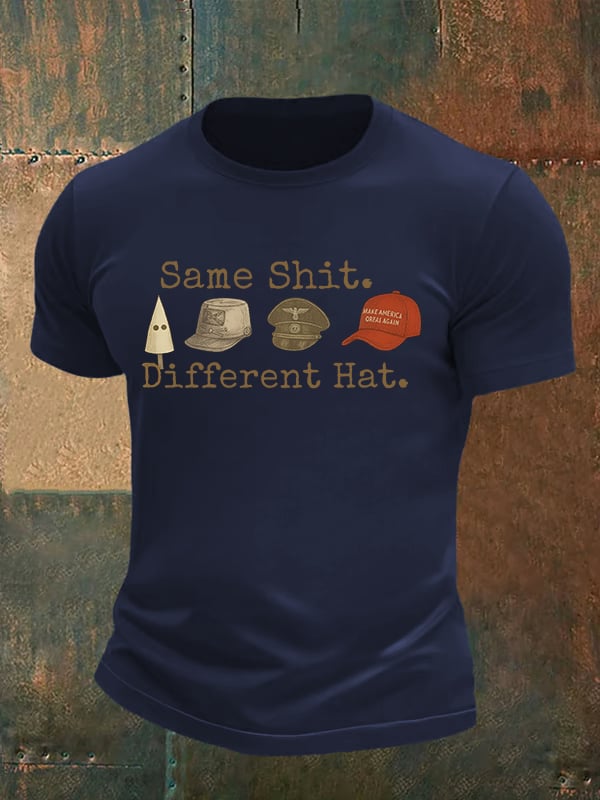 Men's  Same shit Different costume Print T-Shirt