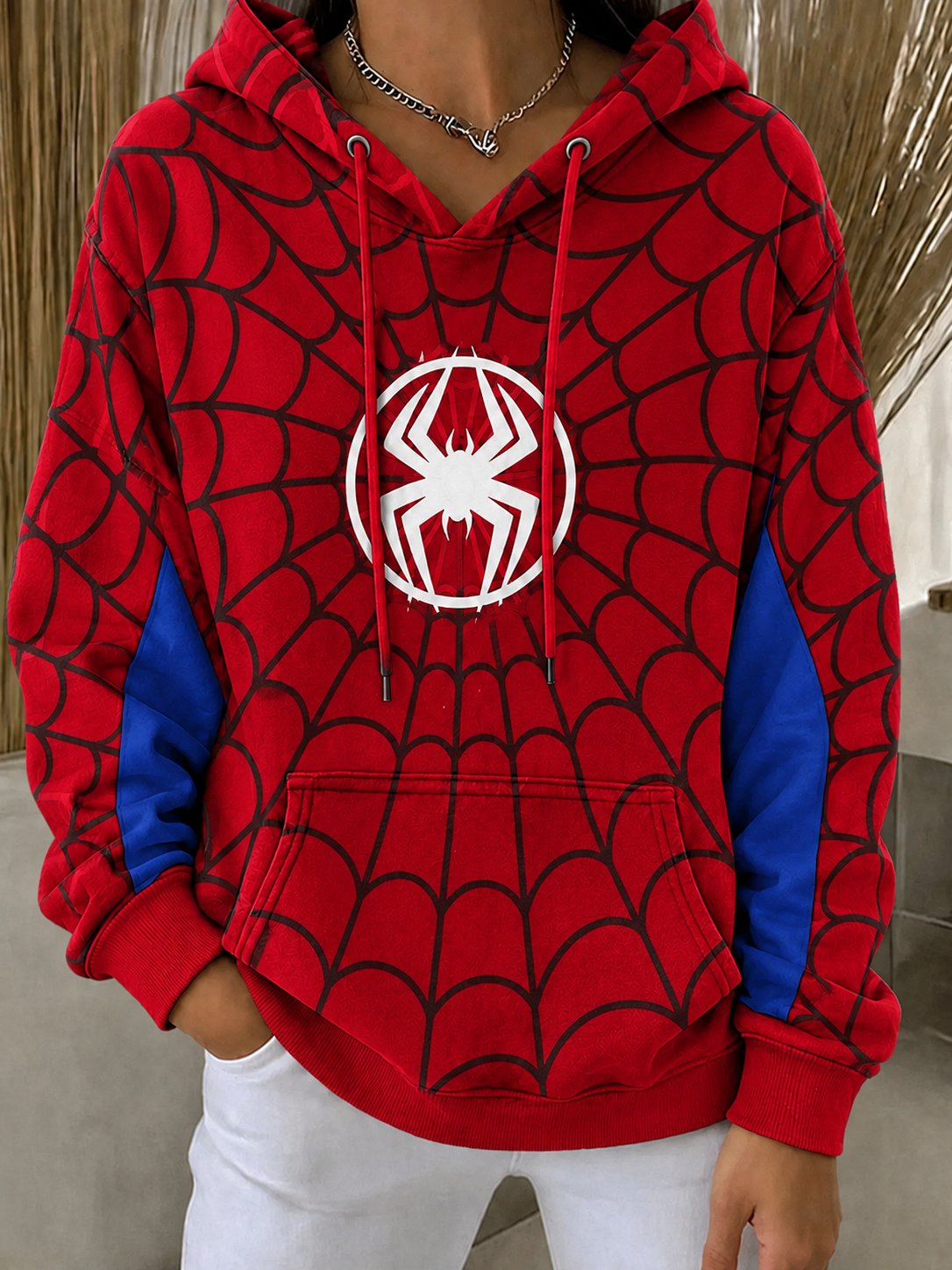 Women's Spider Graphic Print Sweatshirt