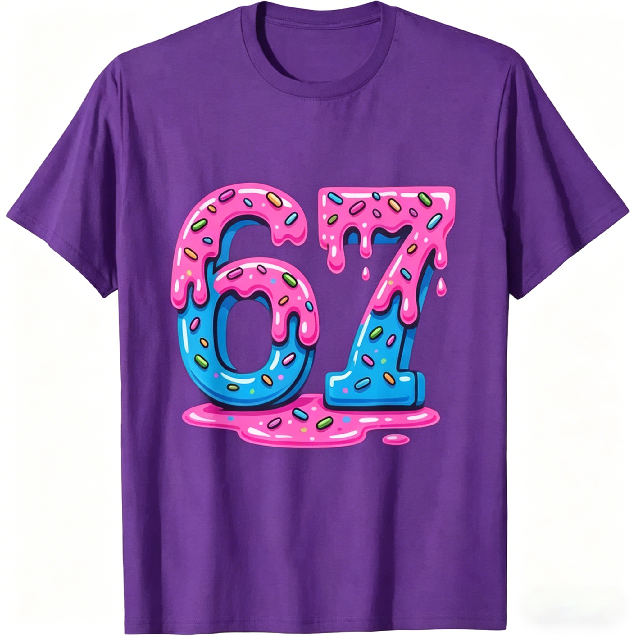 [100% Cotton] Unisex Six Seven Meme Ice Cream Drip T-Shirt