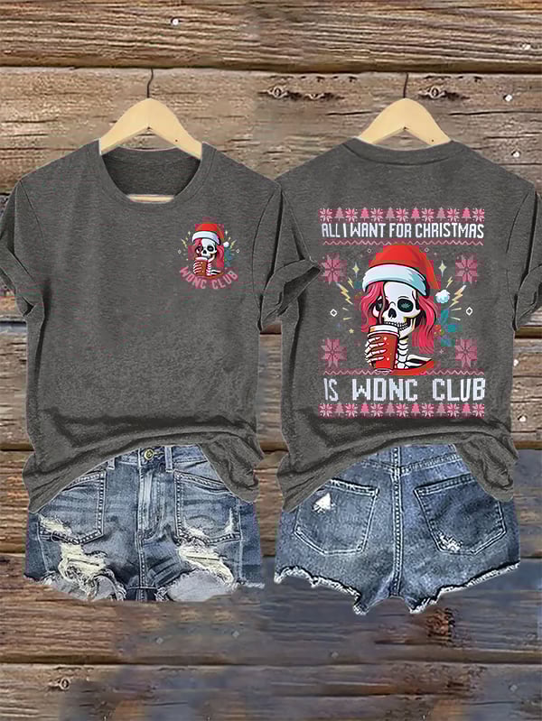 Women's Retro Funny Proud Member Of Club We Do Not Care Menopause Perimenopause Print T-Shirt