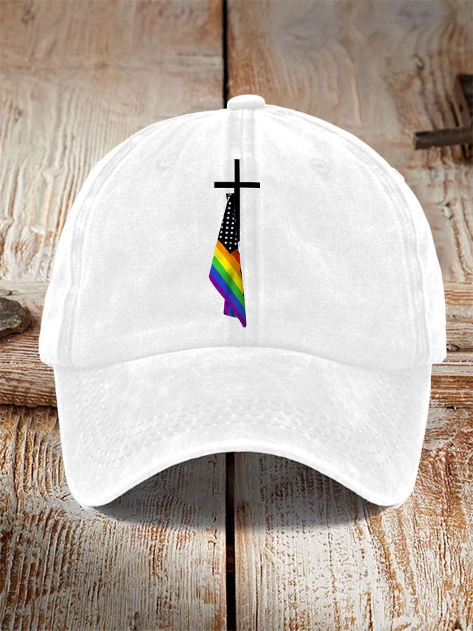 Unisex Gay Pride Print Printed Hat