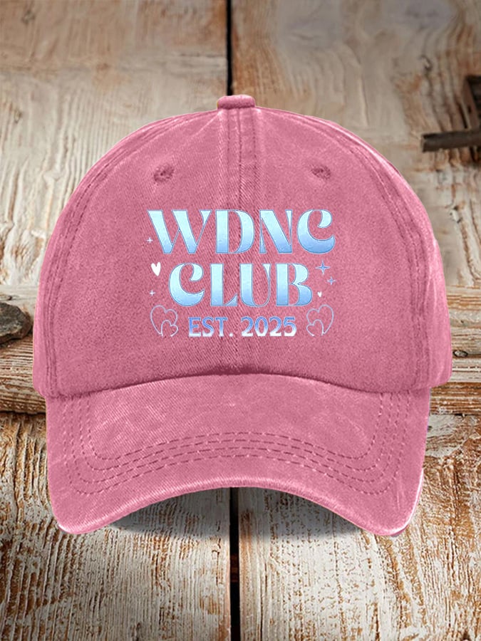 Retro WDNC Club Est. 2025 Print Baseball Cap