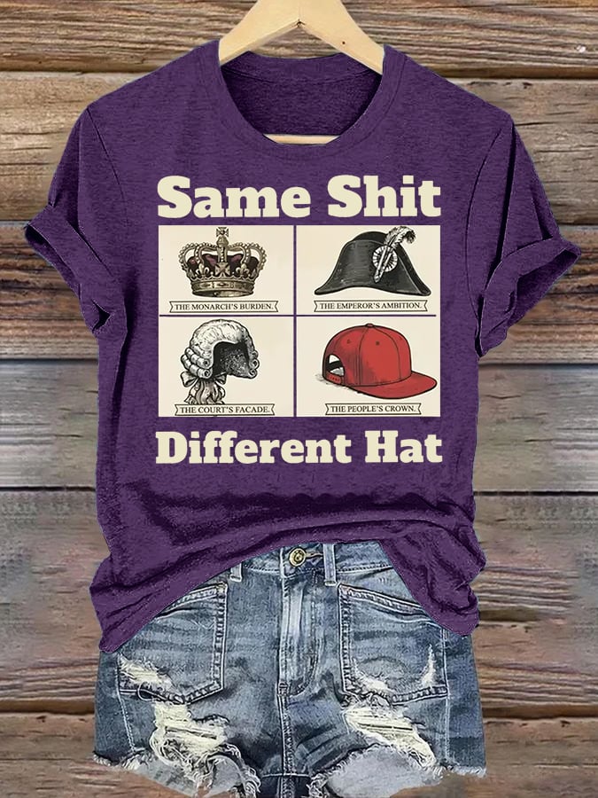 Women's  Same Shit Different Hat FDT Print  T-Shirt