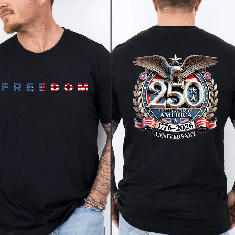 Men's Freedom 250 Years Anniversary Dark Shirt