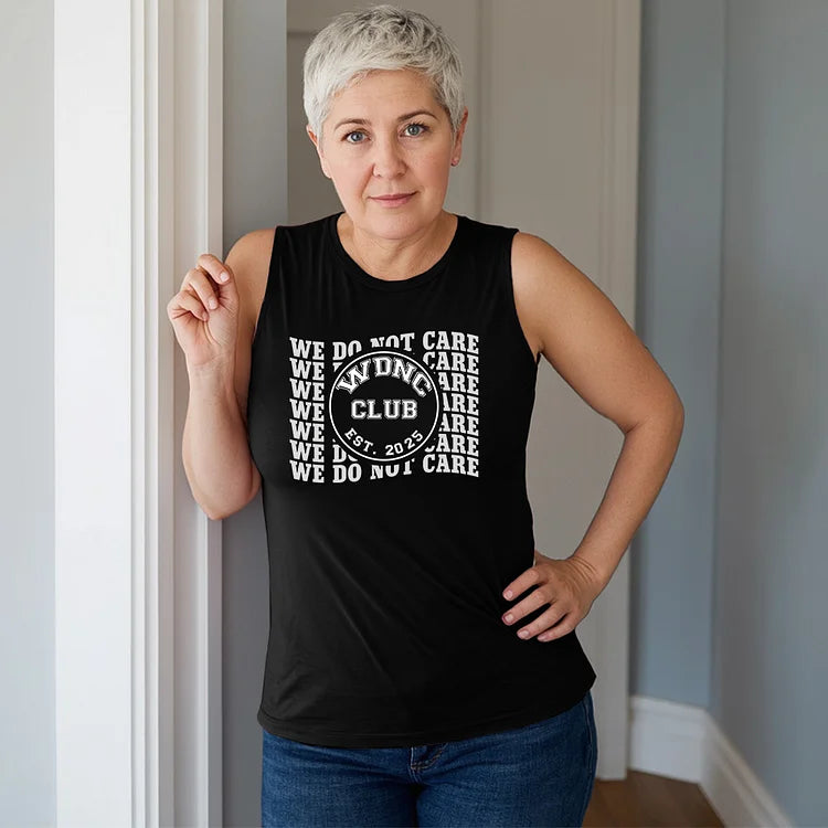 Retro Funny WDNC Menopause Perimenopause Print Tank Top