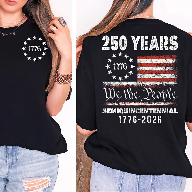 Women's American 1776 - 2026 Flag T-Shirt