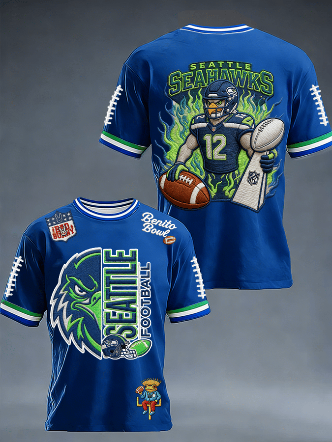 Men's Rugby Pattern Short-Sleeved T-Shirt