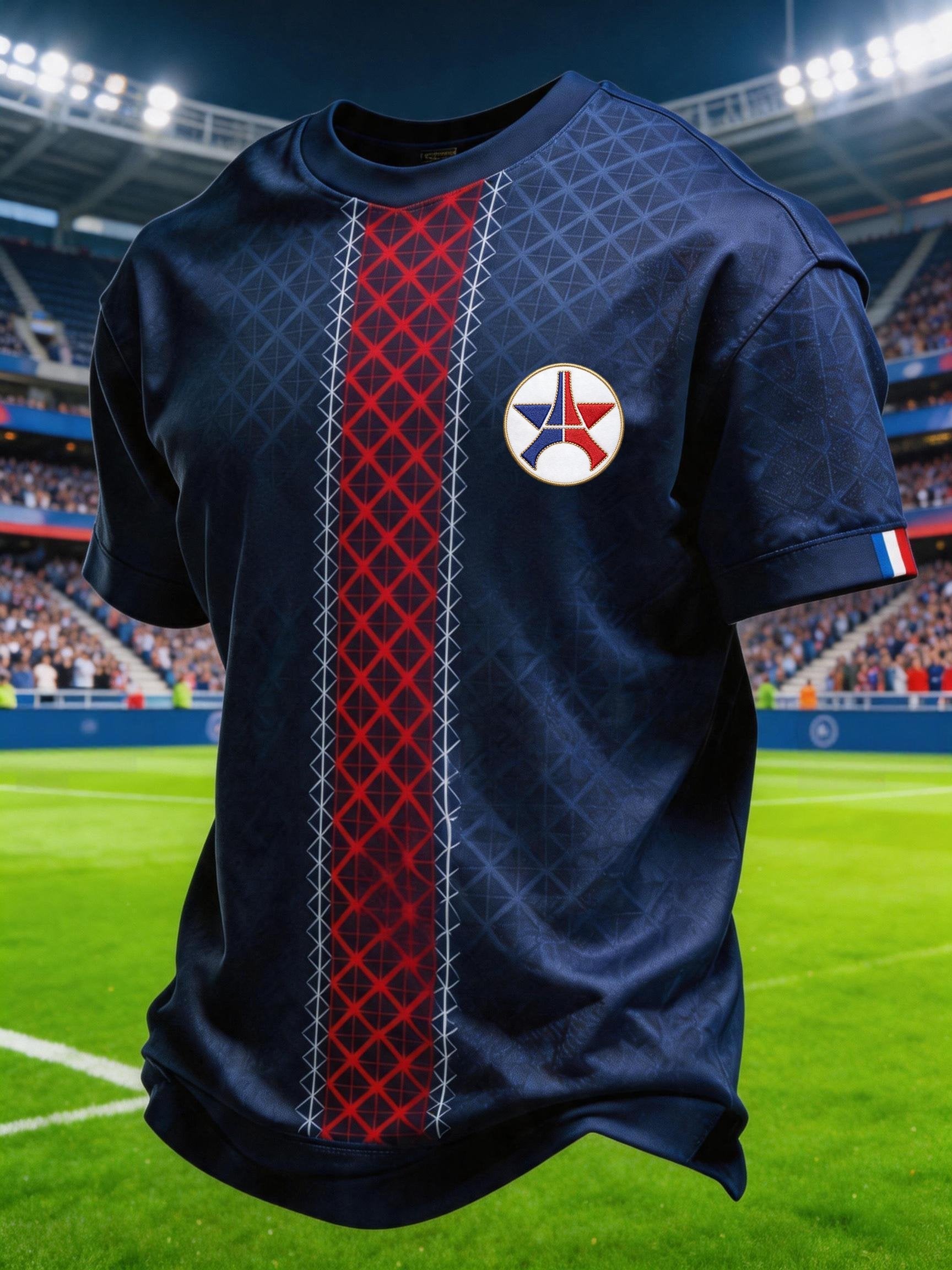 Men's Soccer Printed Short-sleeved T-shirt