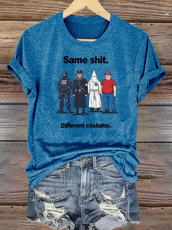 Women's  Different costume Print T-Shirt