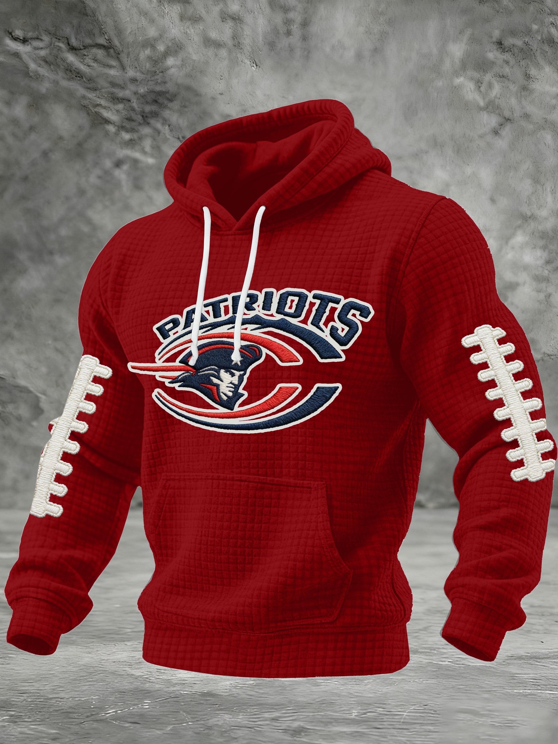 Men's Retro Football Printed Hoodie