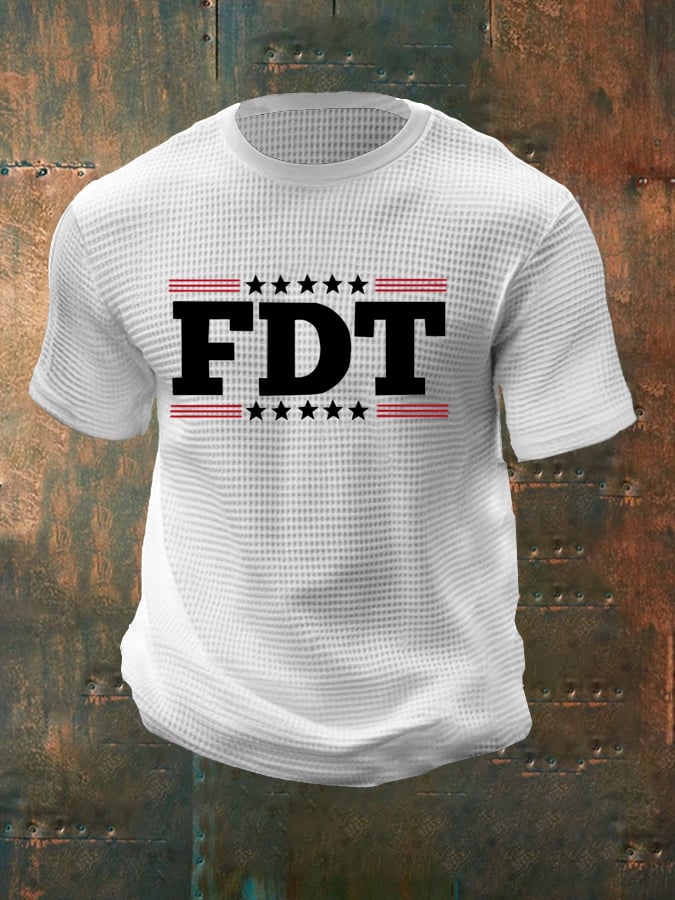 Men's Faith Believe Waffle Crew Neck T-Shirt