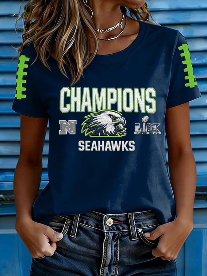 Women's Football Print T-shirt