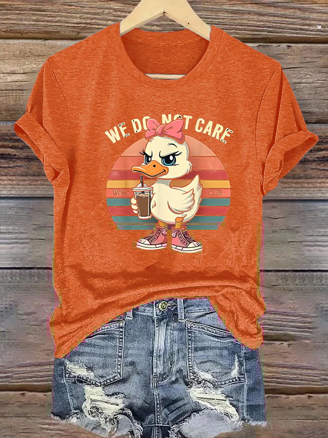 Women's  Retro Funny Proud Member Of Club We Do Not Care Menopause Perimenopause Print  T-Shirts