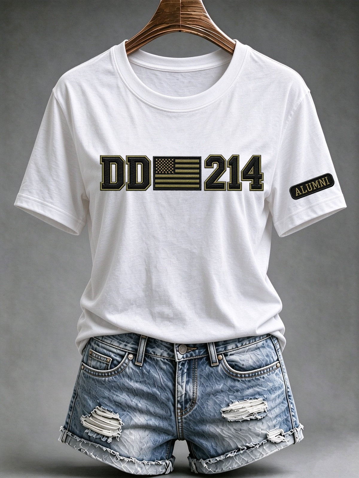 🎖️Women's Veteran DD-214 Print Casual Tee