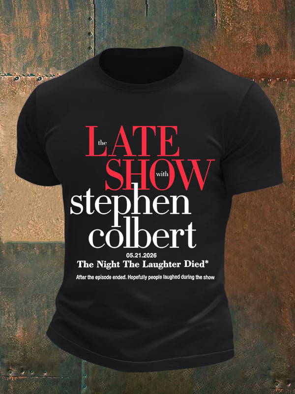 Men's Retro Last Show Print T-Shirt