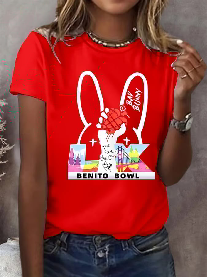 Women's  Opening And Halftime Shows Print Casual T-shirt