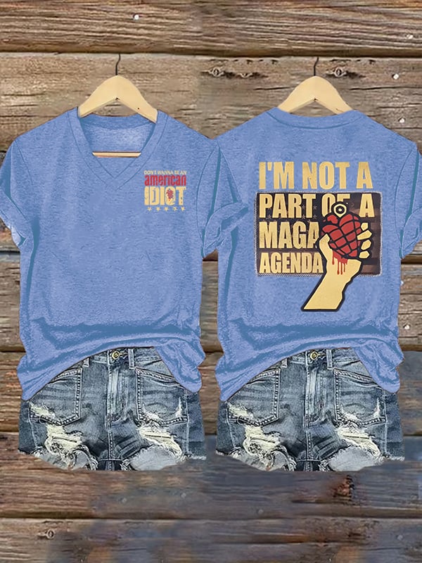 Women's  american idiot  Print T-Shirt