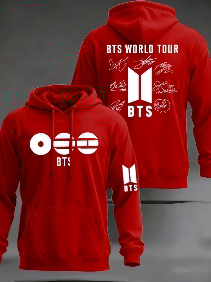 Men'S 2026 Bts Comeback Printed Hoodie