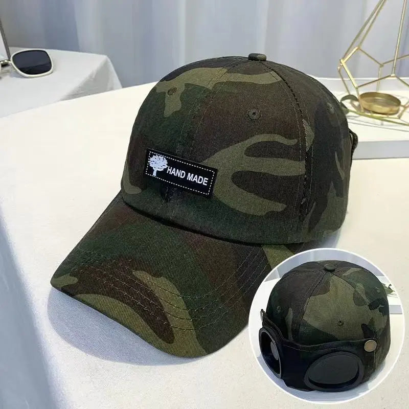Unisex Style Pilot Baseball Cap Curved Visor Casual Style, Sunshade