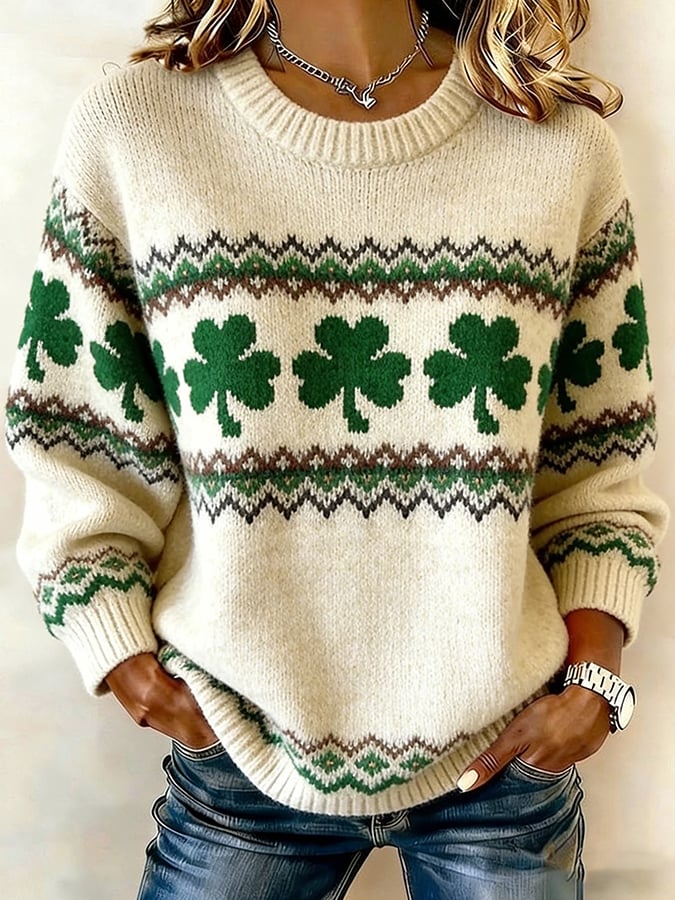 Women's St. Patrick's Day Knitted Top